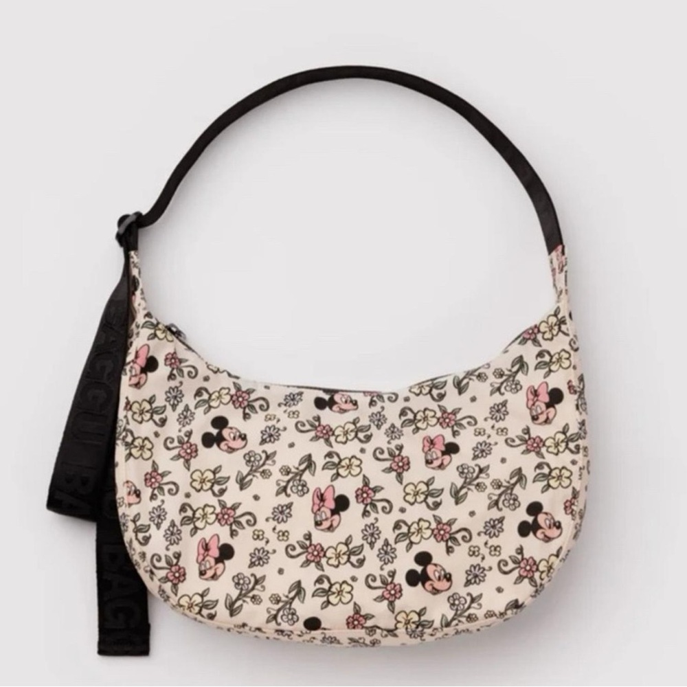 BAGGU x Disney Floral Medium Crescent bag NWT